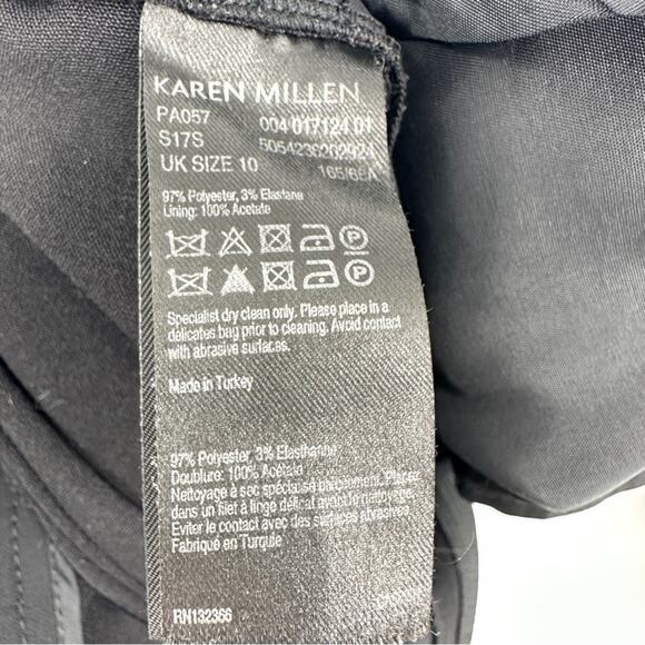 $11SALE!!! Karen Millen Black Classic Straight Pants Size US6 - Picture 6 of 6